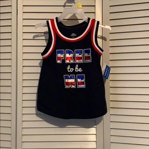Patriotic toddler tank top